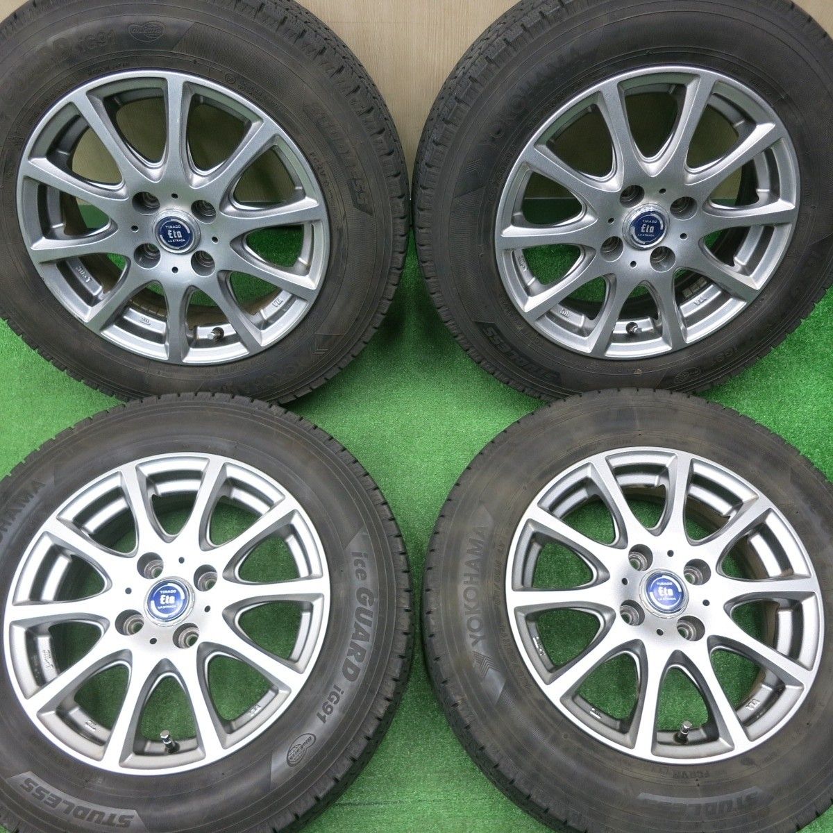 新車外しだった2020年製 バリ溝 155/80R14 88/86N ダンロップ SP175L 