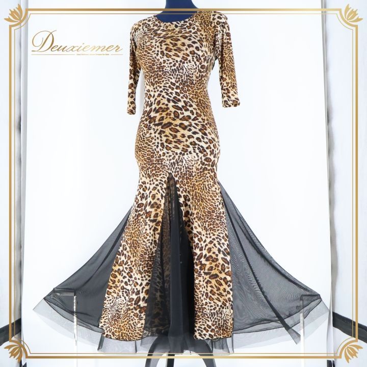 大判】フロート 2枚セット 社交ダンス ウイング 黒 ドレス ワンピース