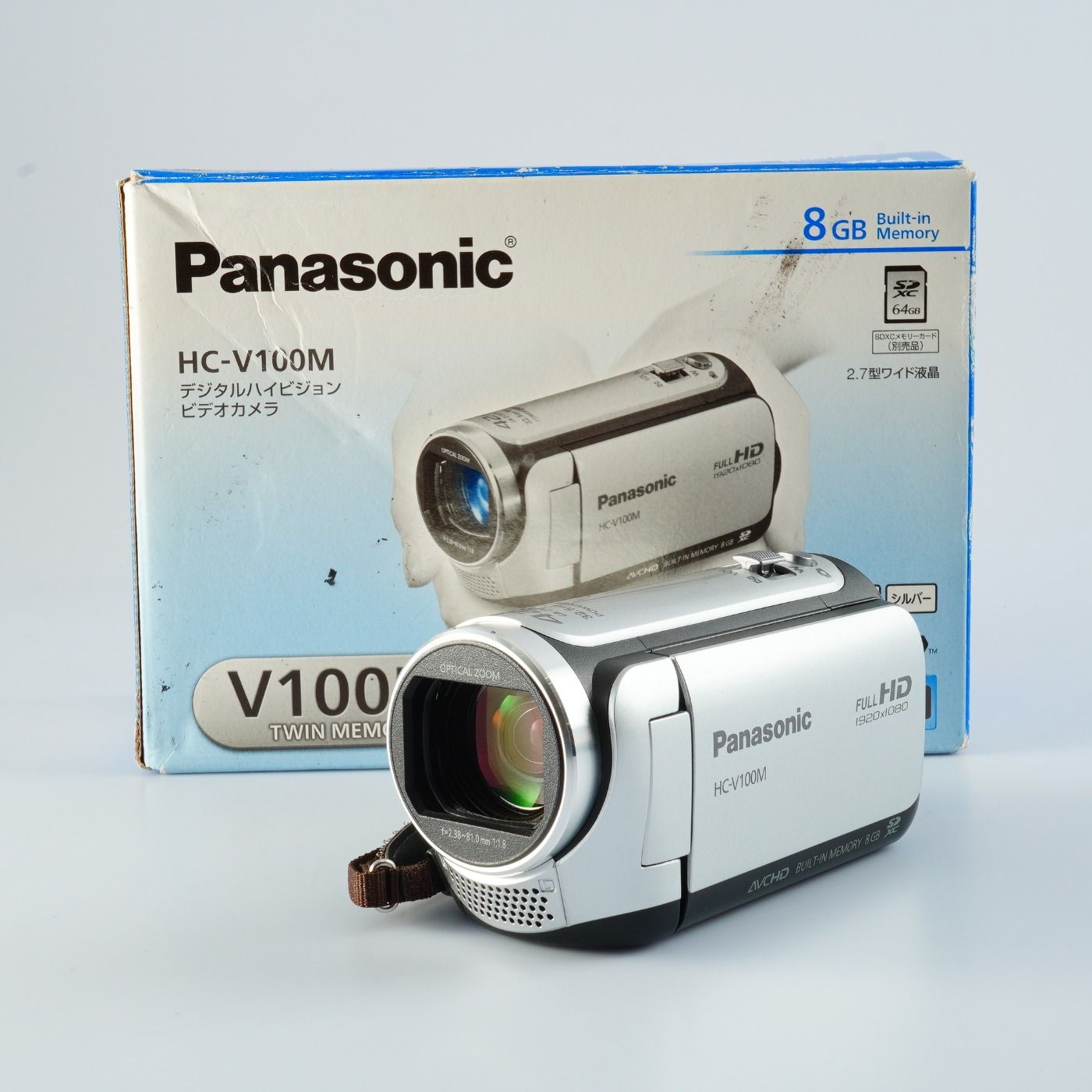 ★予備バッテリー付★Panasonic ビデオカメラ HC-V100M★ 概要 デジタルハイビジョンビデオカメラ HC-V100M | デジタル