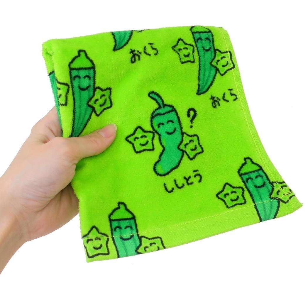 おがおが メール便】コンビニおえかきさん ミニタオル ハンドタオル おくら