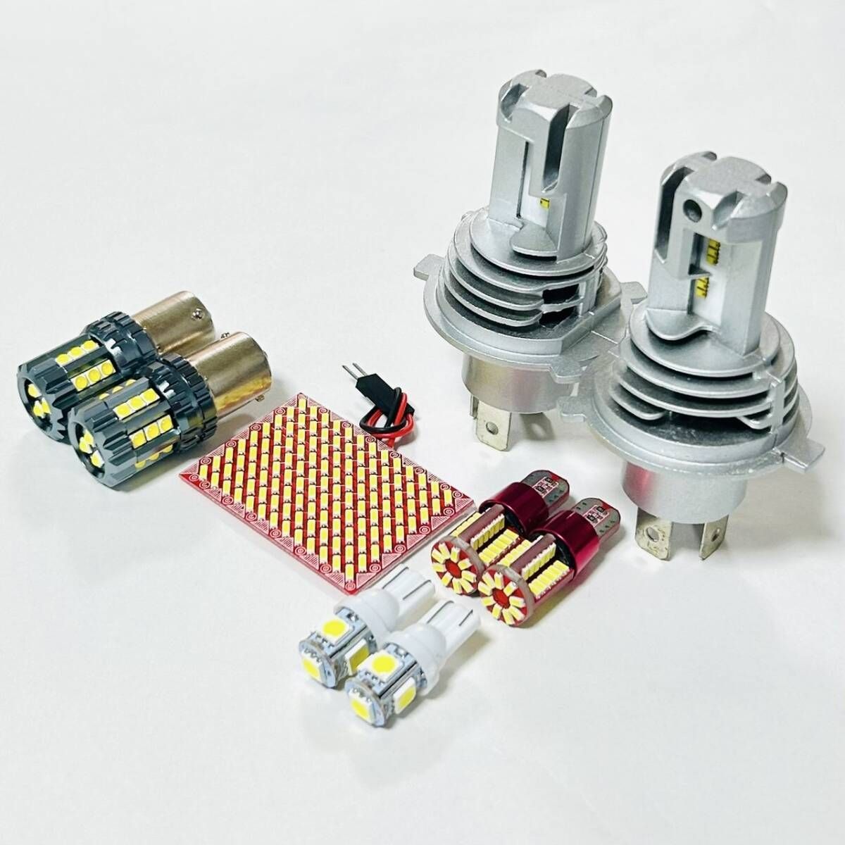 NV200バネット M20 烈光爆連 LED ルームランプ H4 ヘッドライト バックランプ ナンバー灯 ポジション球 アクセサリ 内装 パーツ
