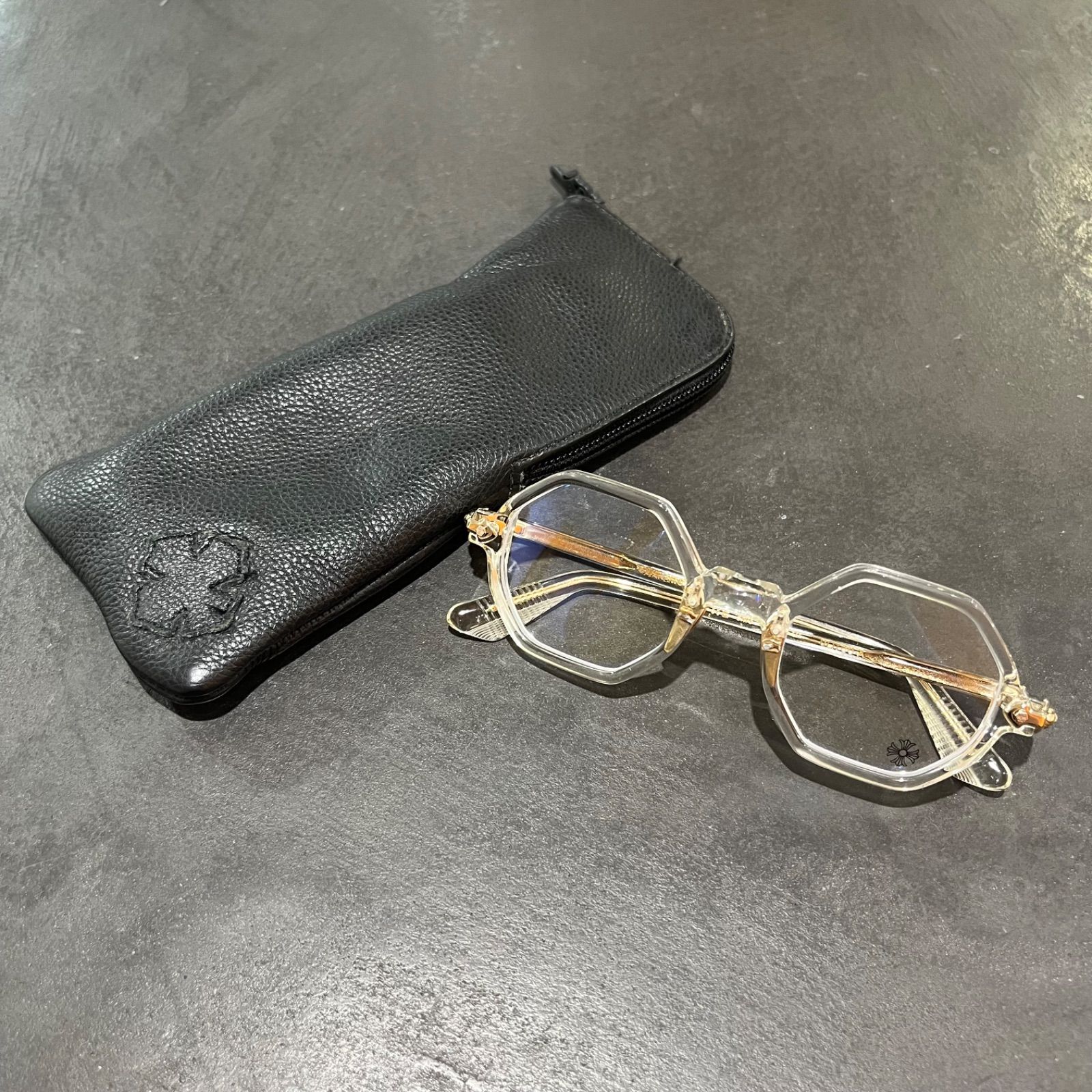 CHROME HEARTS CLITCO-A クリア サングラス メガネ クロムハーツ
