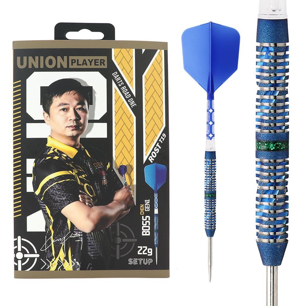 スチールチップダーツ CUESOUL ‘BOSS CHEN 第一代 22g 90% タングステン スチール チップ ダーツ セット CSDP-BCYG1