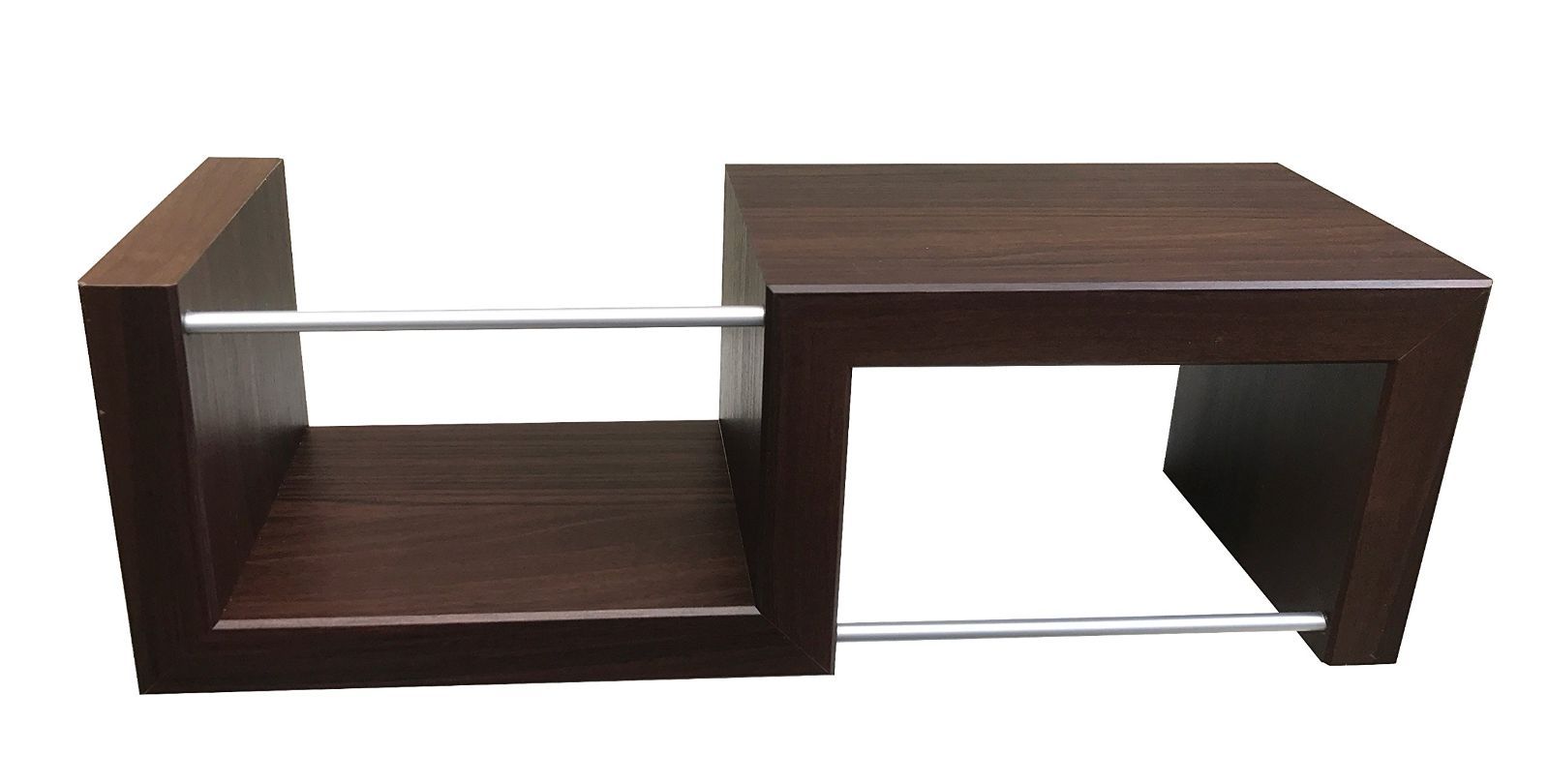 数量 ウォールナット 2連 幅39cm 石膏ボード対応シェルフ ウォールラック ZIGRACK DIY 本棚 簡単棚 トイレ おしゃれシェルフ 福井金属工芸 壁掛け棚 飾り収納 安全耐荷重10kg ZIG-1G