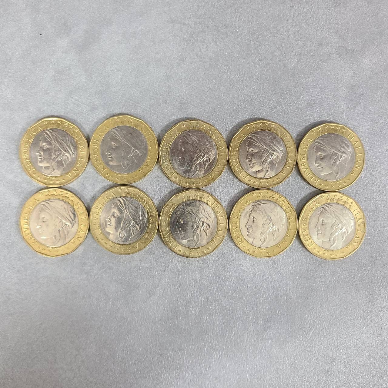 1000リラ コイン イタリア バイメタル 10枚set 旧硬貨 古銭 - メルカリ
