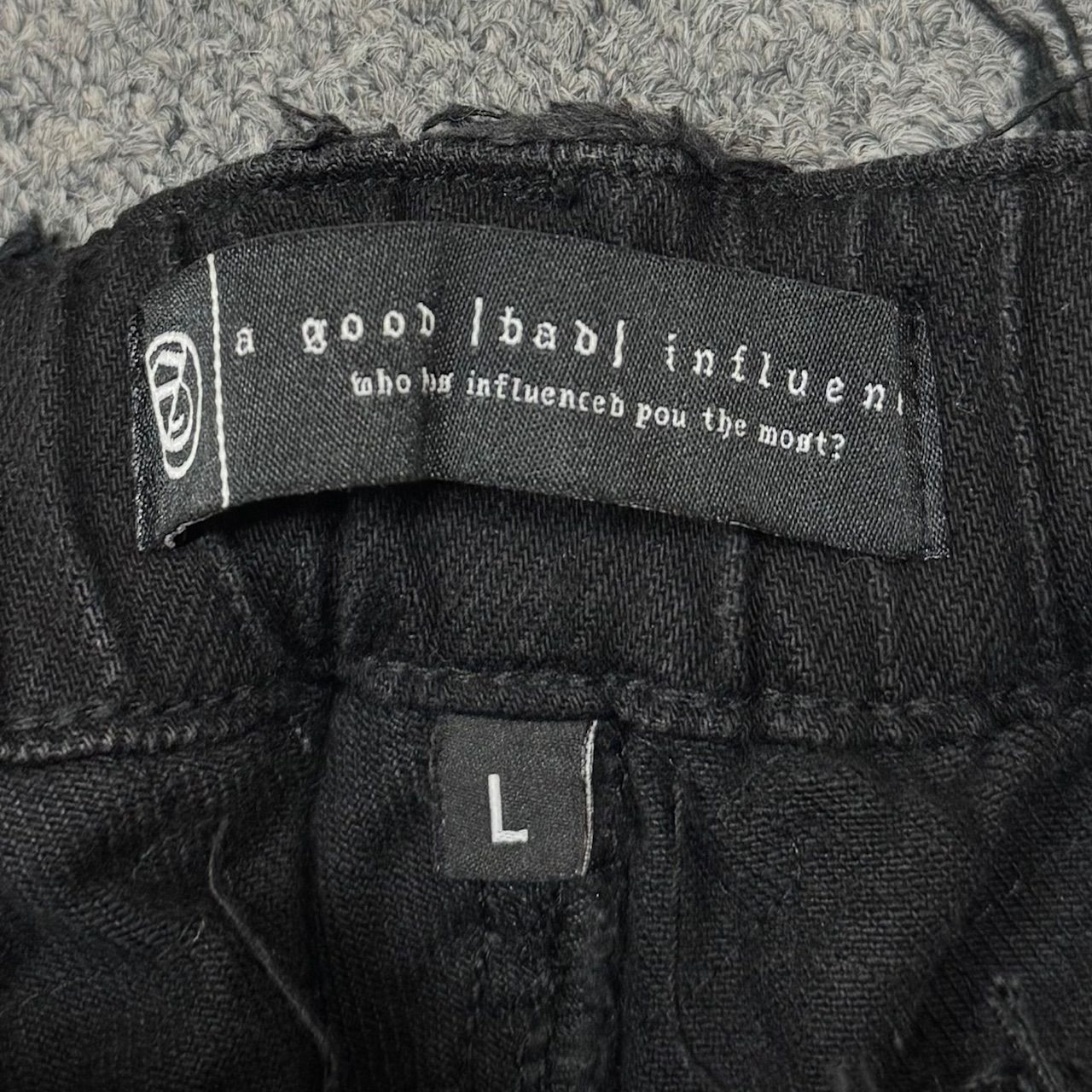 a good bad influence DISTRESED DENIM バギー ダメージデニム パンツ 