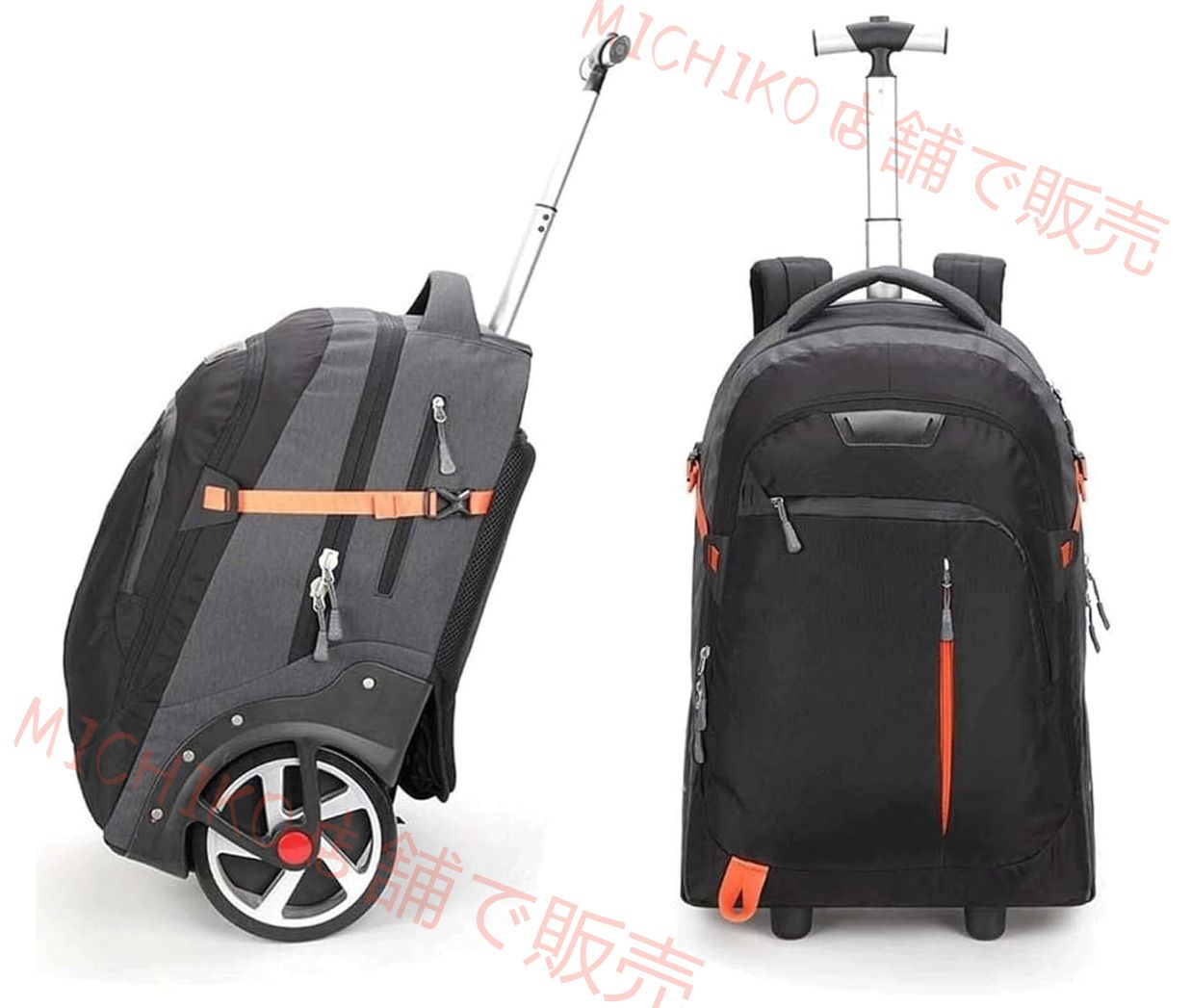 キャリーリュック リュックキャリー キャスター付き ローリングバックパック ソフト カバン スーツケース 2輪 旅行カバン キャリーバッグ トロリーバッグ 大容量 軽量 静音 防水 旅行 通勤用 機内持ち込み用