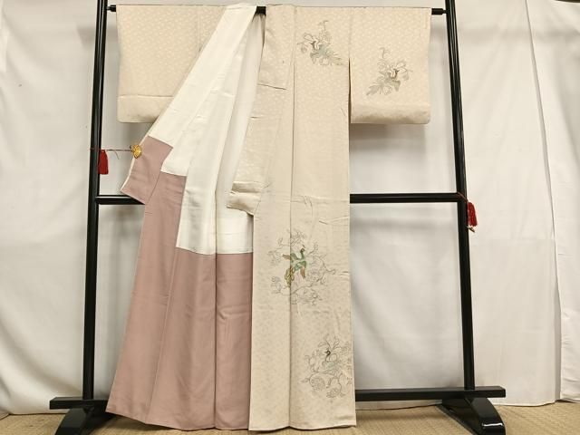 平和屋着物□訪問着 孔雀 正絹 逸品 DAAU4908qp