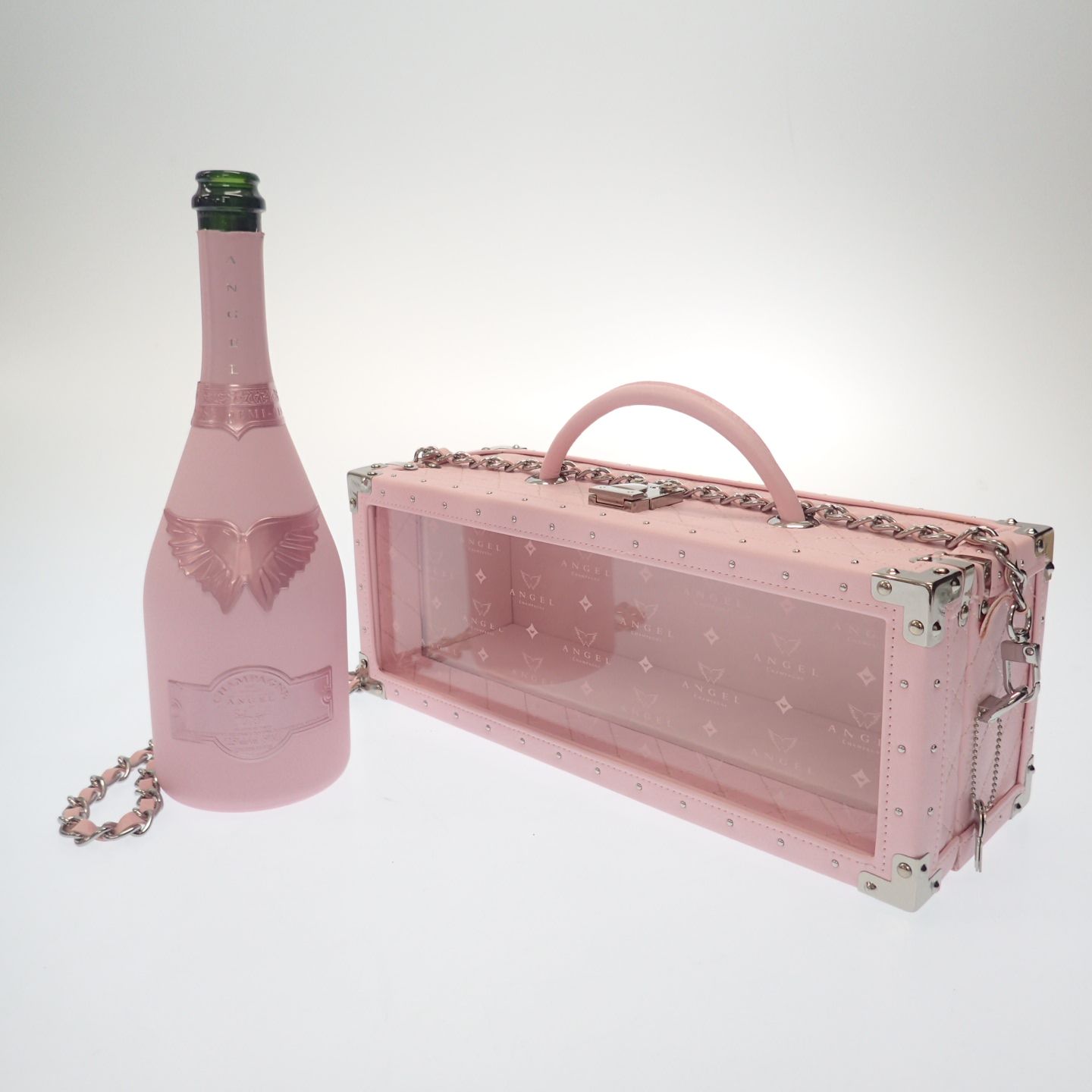 新品未開封】エンジェルシャンパンドゥミセック 水色 750ml ケース付き