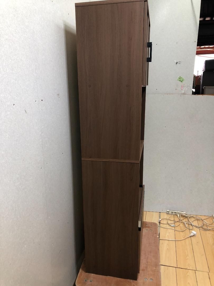 スライド棚付き 炊飯器やレンジ収納に便利