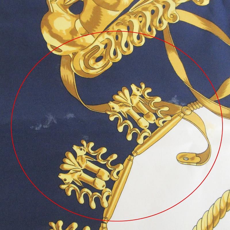 エルメス HERMES カレ90 les cavaliers d'or 黄金の騎士 スカーフ 大判
