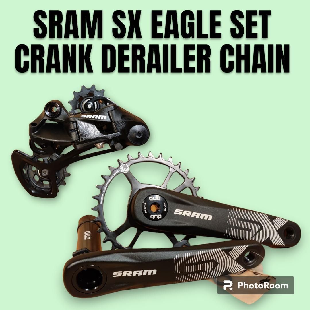 SRAM SX EAGLE 12s コンポセット クランク Rメカ チェーン コスパよく12sにしたい方におすすめ～ - メルカリ