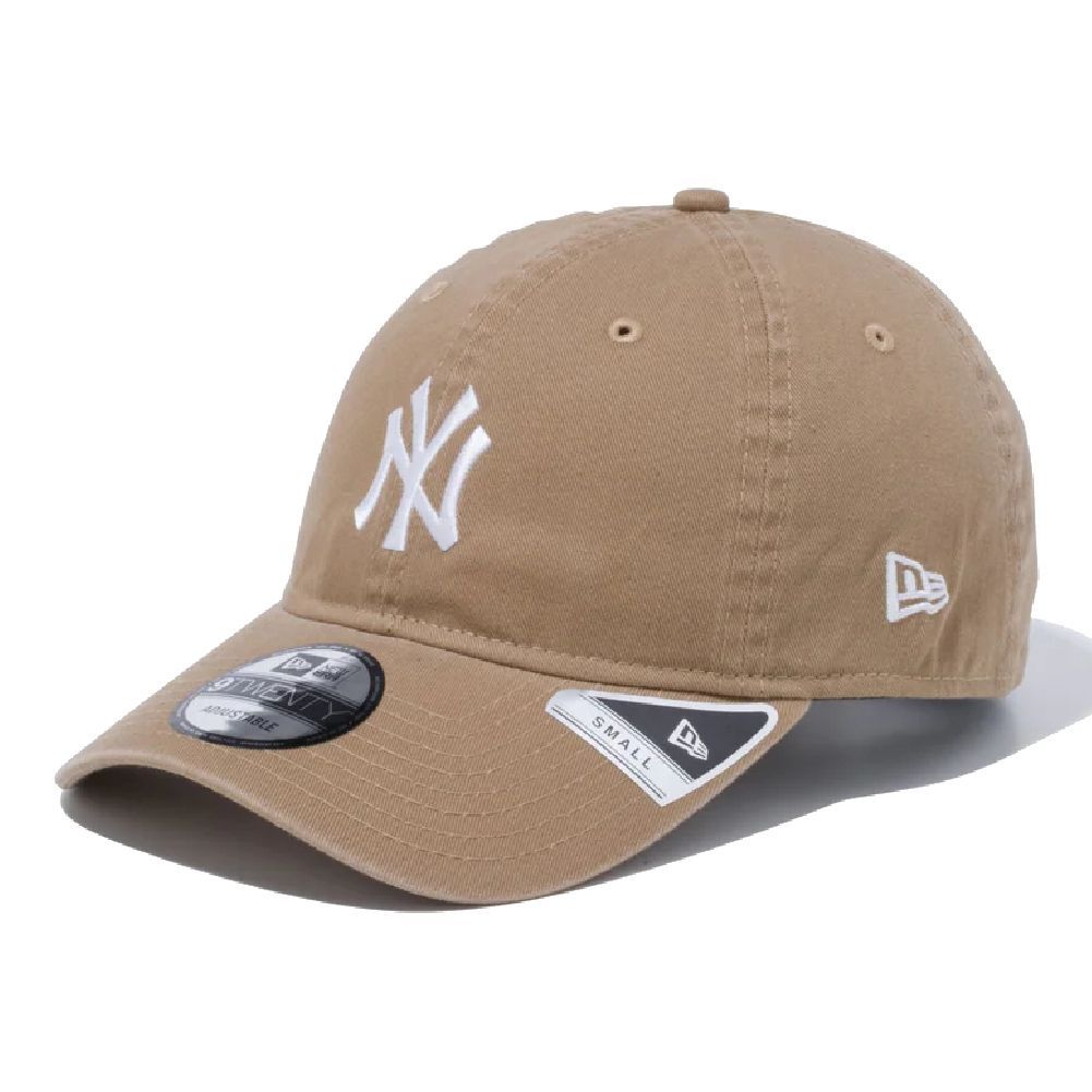 ニューエラ 9TWENTY Small クロスストラップ ウォッシュドコットン ニューヨーク・ヤンキース カーキ ホワイト カーキ 1個 New Era 920S NEYYAN KHA SWHI 23J NEW YORK YANKEES S
