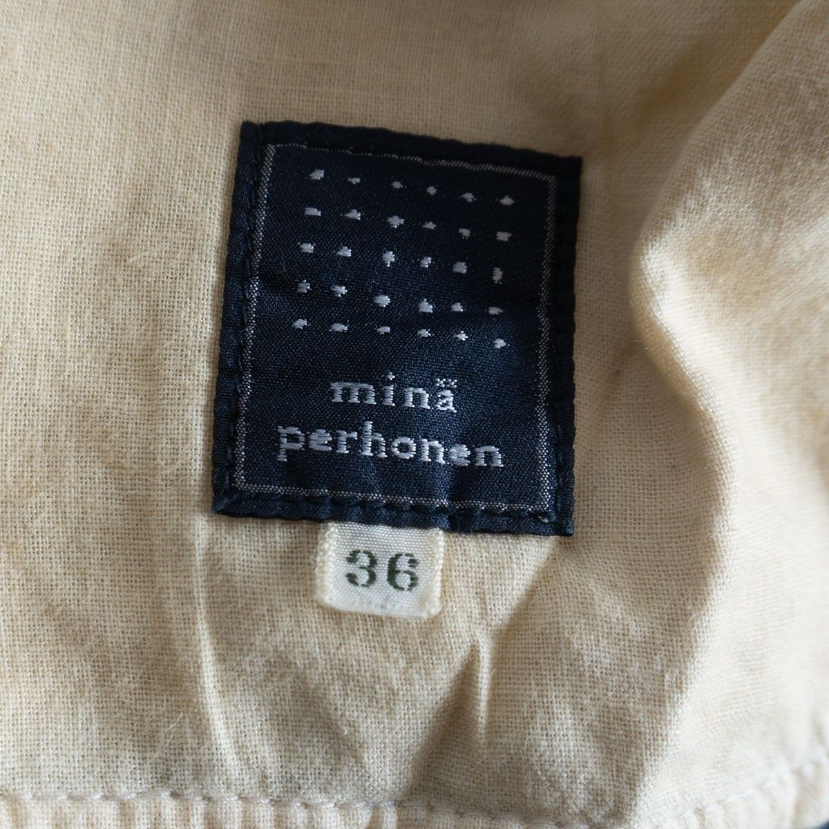 美品】mina perhonen【always ロールアップデニムパンツ】36 ミナ  