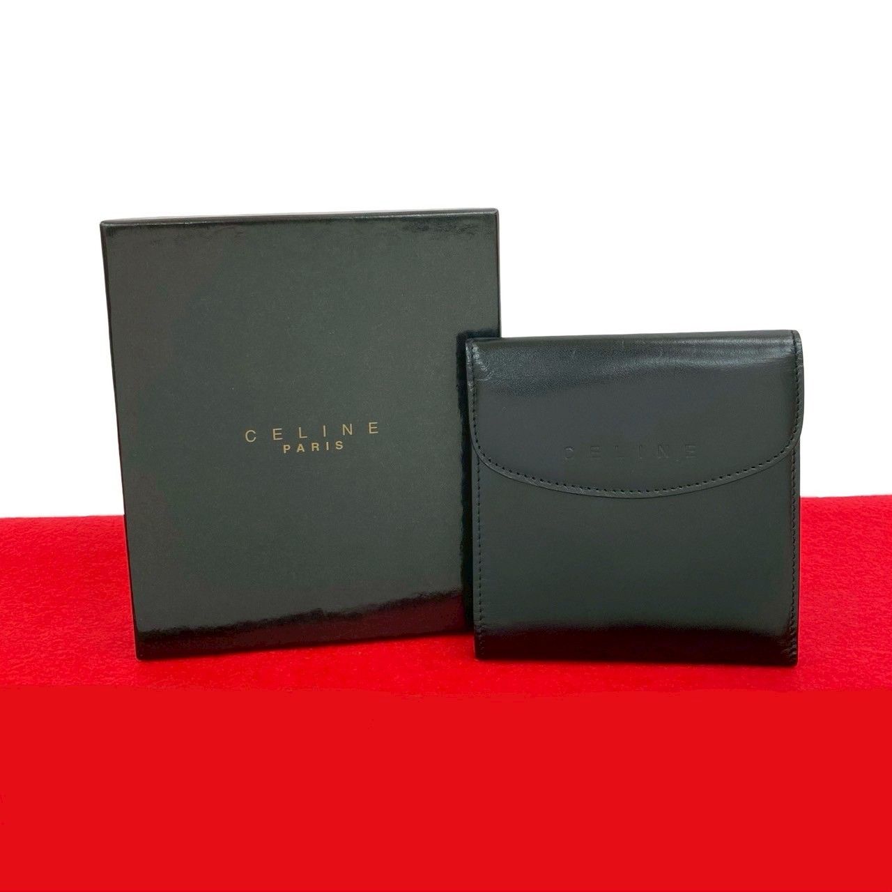 極 美品 箱付 CELINE セリーヌ ヴィンテージ マカダム ブラゾン