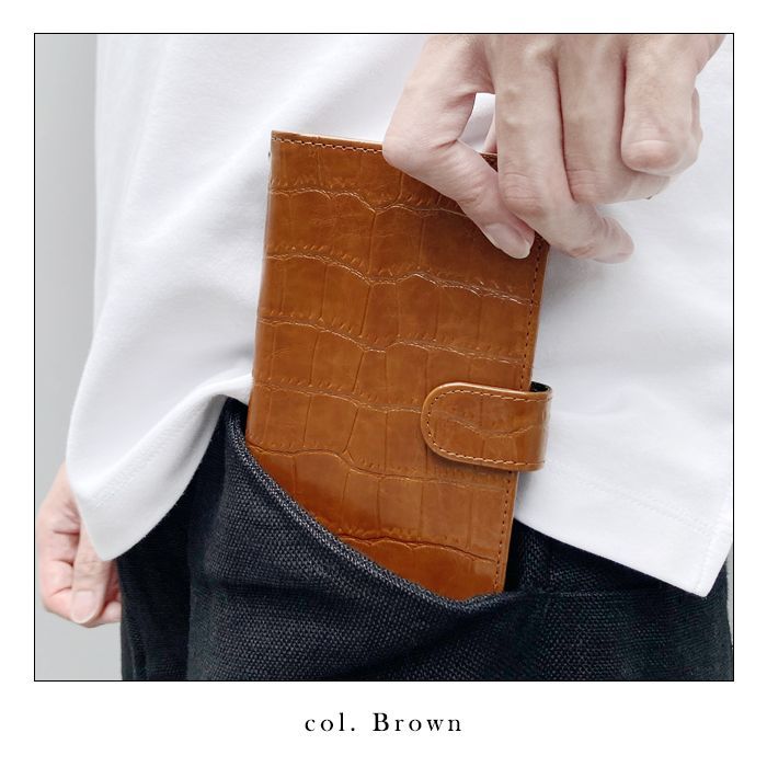 iPhone17Pro ケース 手帳型 カバー 手帳 手帳型 渋い クロコダイル風