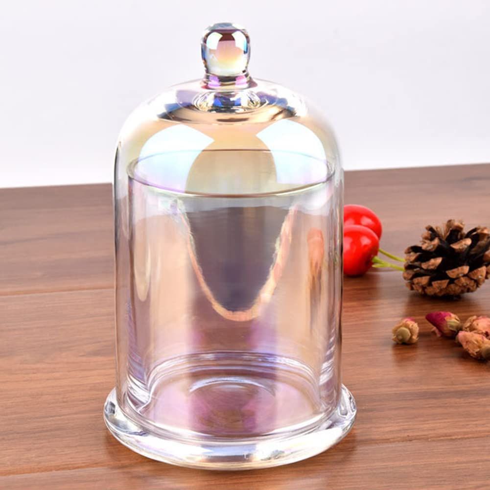 キャンドルホルダー アロマキャンドル キャンドルカップ 透明 YUYAKESHI ドーム型 ガラス ろうそく容器 ガラスカバー カップ 装飾 グレー USTAUSTRALIA_COM_AU