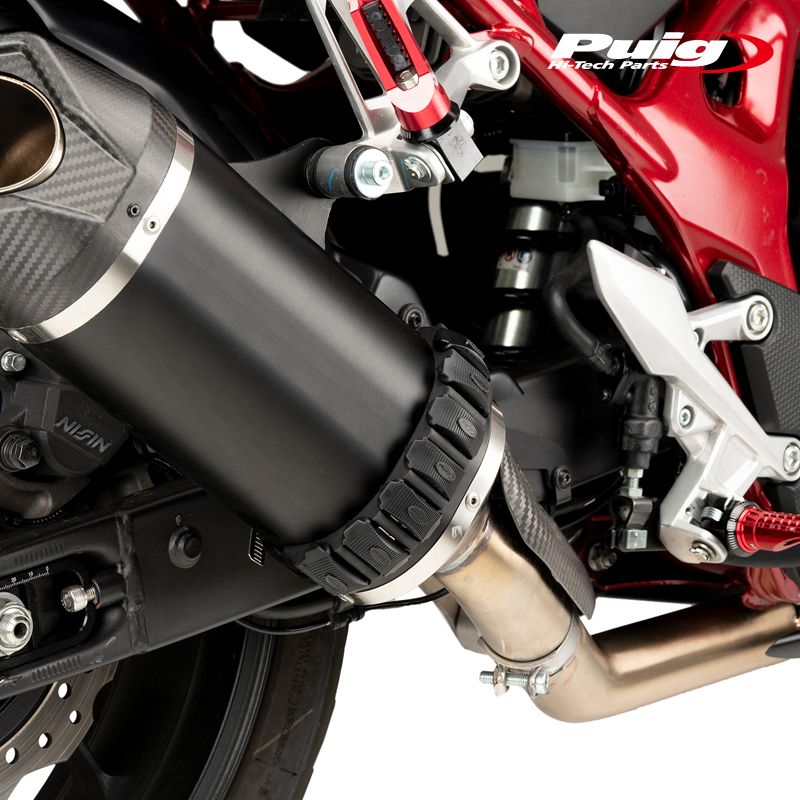 Puig 21728N EXHAUST PROTECTOR [BLACK] 汎用 プーチ エキゾーストプロテクター