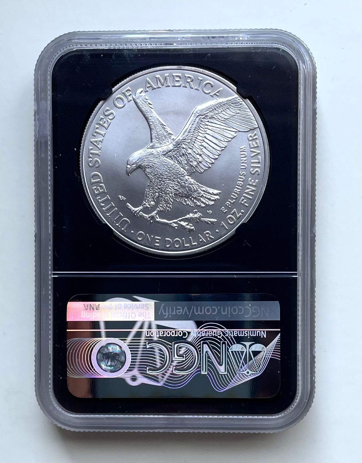イーグル銀貨 NGC 鑑定済み　2021年 ☆NGC最高鑑定☆ 2021（W） Eagle S$1 アメリカ イーグル銀貨 NGC MS70