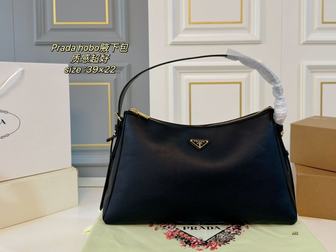 【美品】PRADA ダークパープル ハンドバッグ ホーボー ミニバッグ 大人綺麗 2101218686210_1.jpg