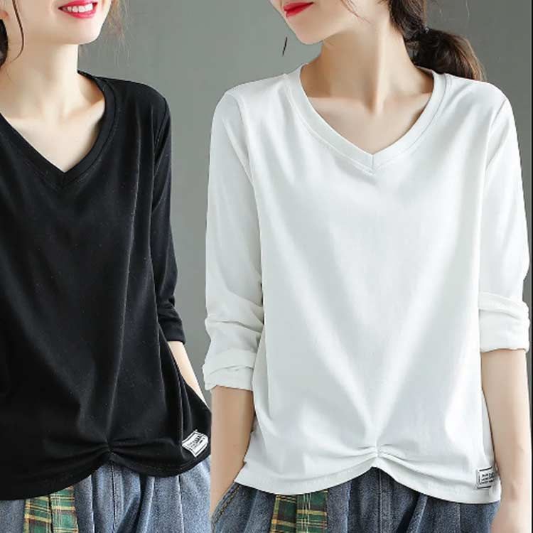 Tシャツ レディース 40代 長袖 春秋 きれいめ トップス Vネック カットソー tシャツ ゆったり カジュアル 大きいサイズ おしゃれ 大人 通勤 着痩せ 韓国風 新品 楽天市場】tシャツ レディース 長袖 40代 春秋 トップス 無地T