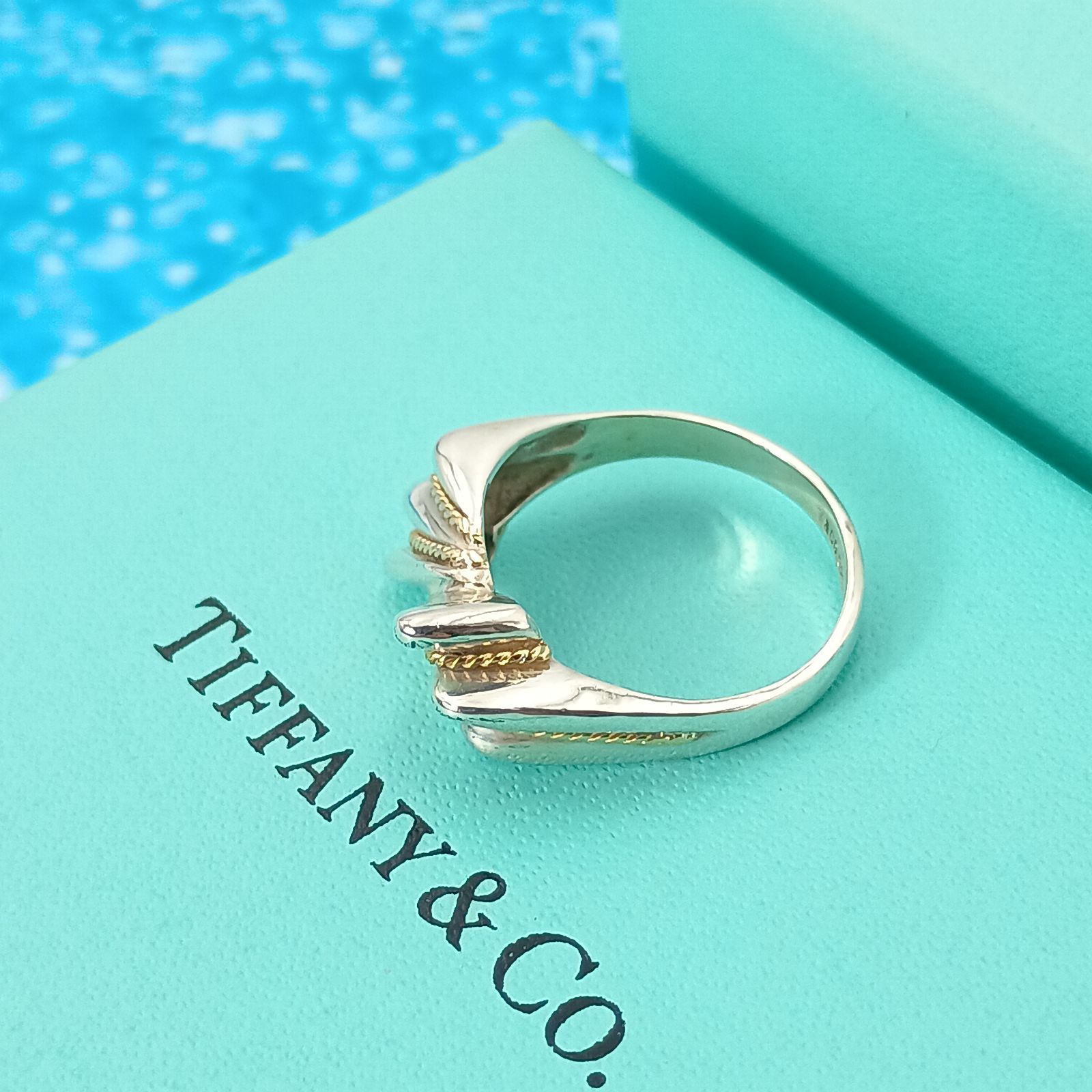 TIFFANY&Co ティファニー 12号 ツイストコンビリング レディース 指輪