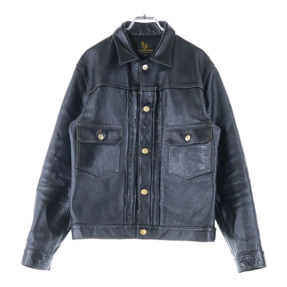 FINE CREEK LEATHERS ファインクリークレザーズ Virginia Beach バージニアビーチ シングルライダースジャケット 馬革 ブラック