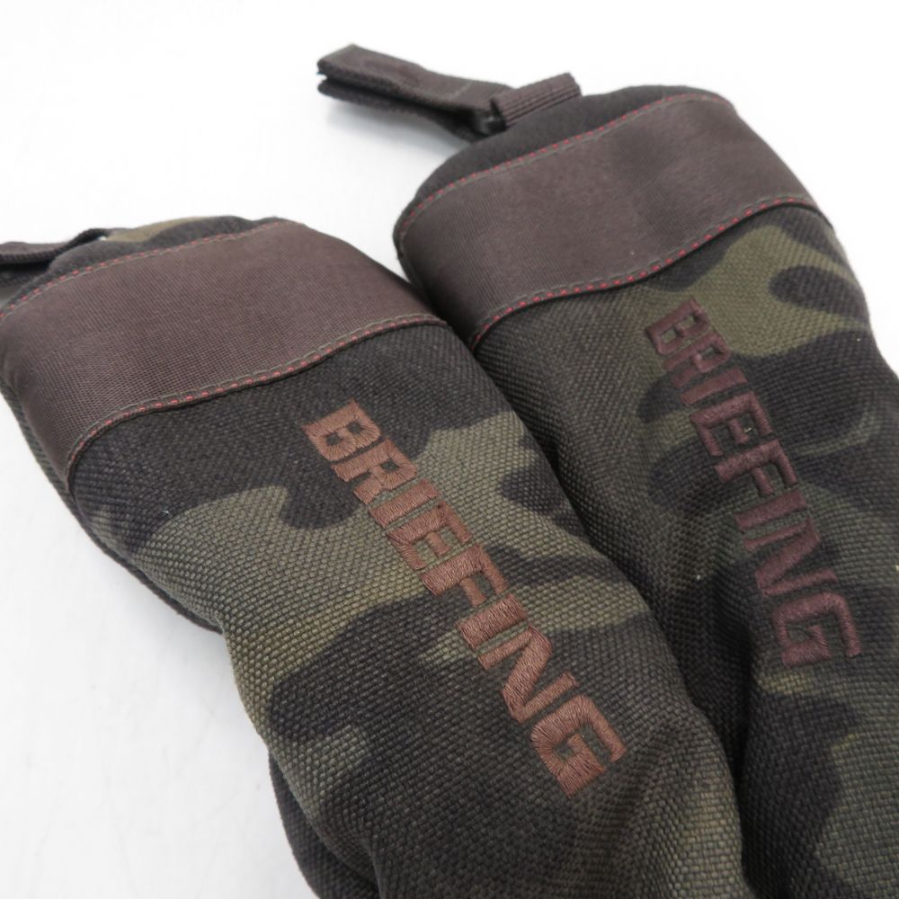 BRIEFING GOLF ブリーフィング  ヘッドカバー 3点セット 迷彩 カモフラ柄 カーキ系 FW×2 DR [240101433648] ゴルフウェア ストスト BRIEFING GOLF ブリーフィング ヘッドカバー 3点セット 迷彩