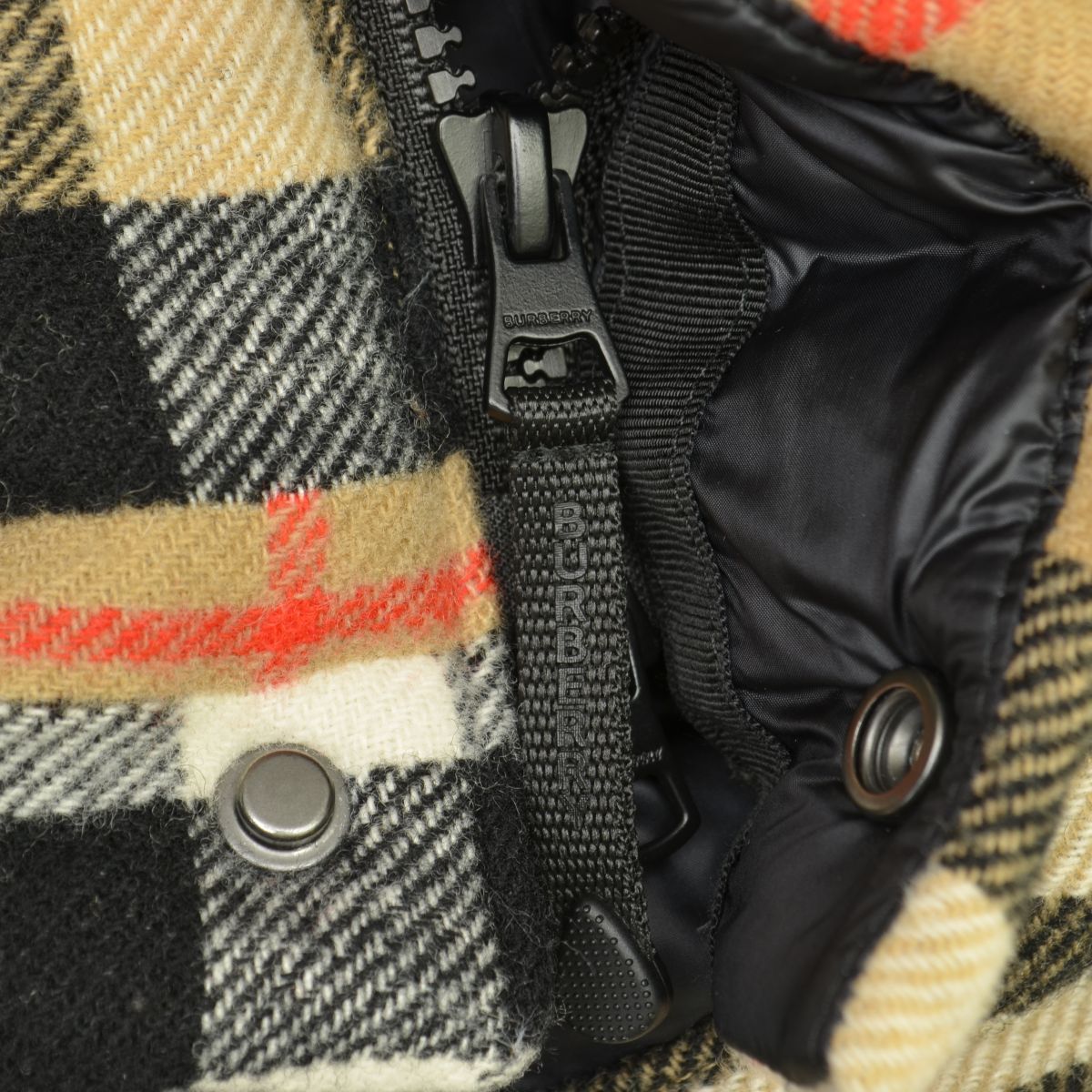 M【BURBERRY / バーバリー】21AW Patchwork Check Down-filled Wool