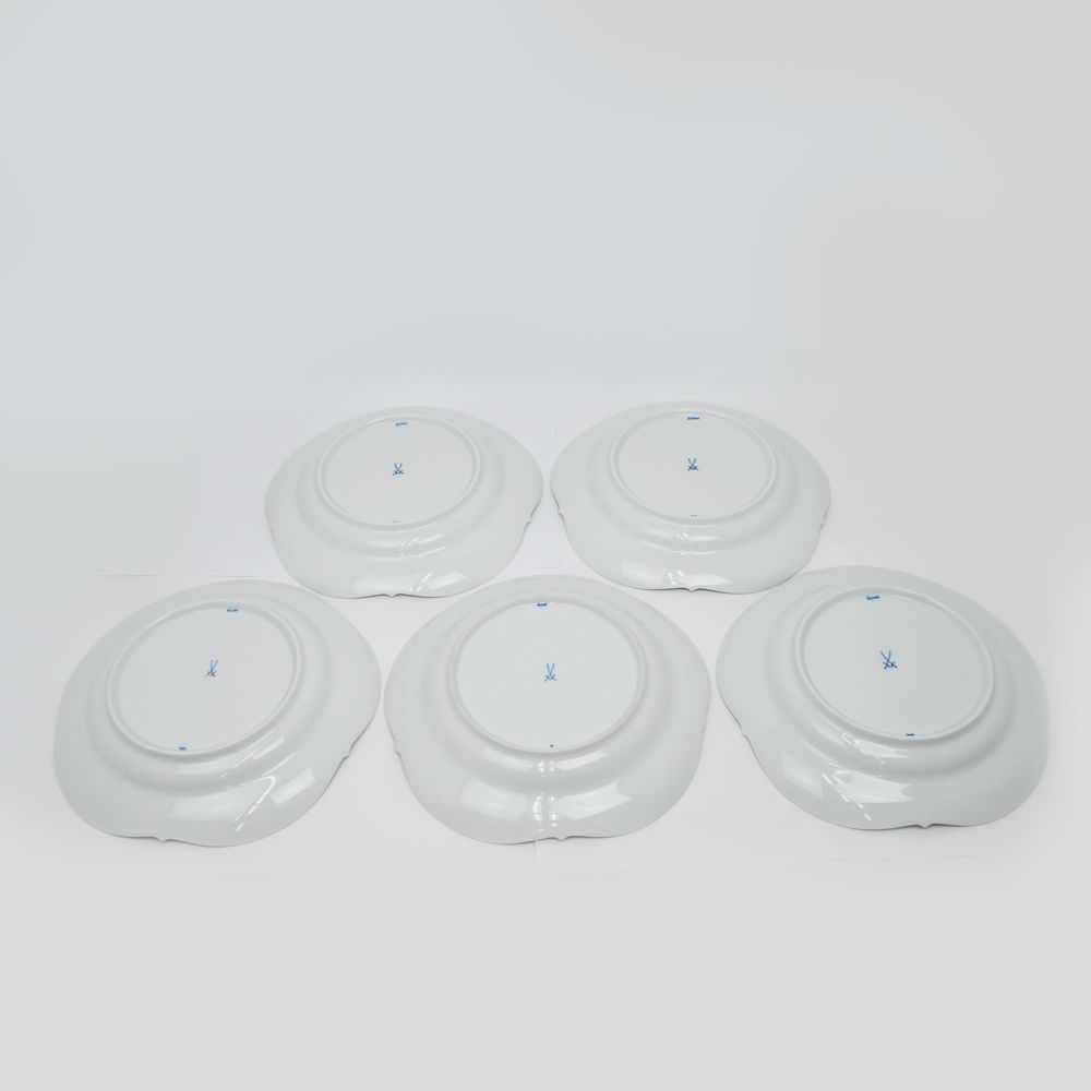 名東 MEISSEN マイセン ブルーオーキッド プレート 25cm 5枚 セット 皿 食器 テーブルウェア ♥ SKLAD-KIRPICHA_RU