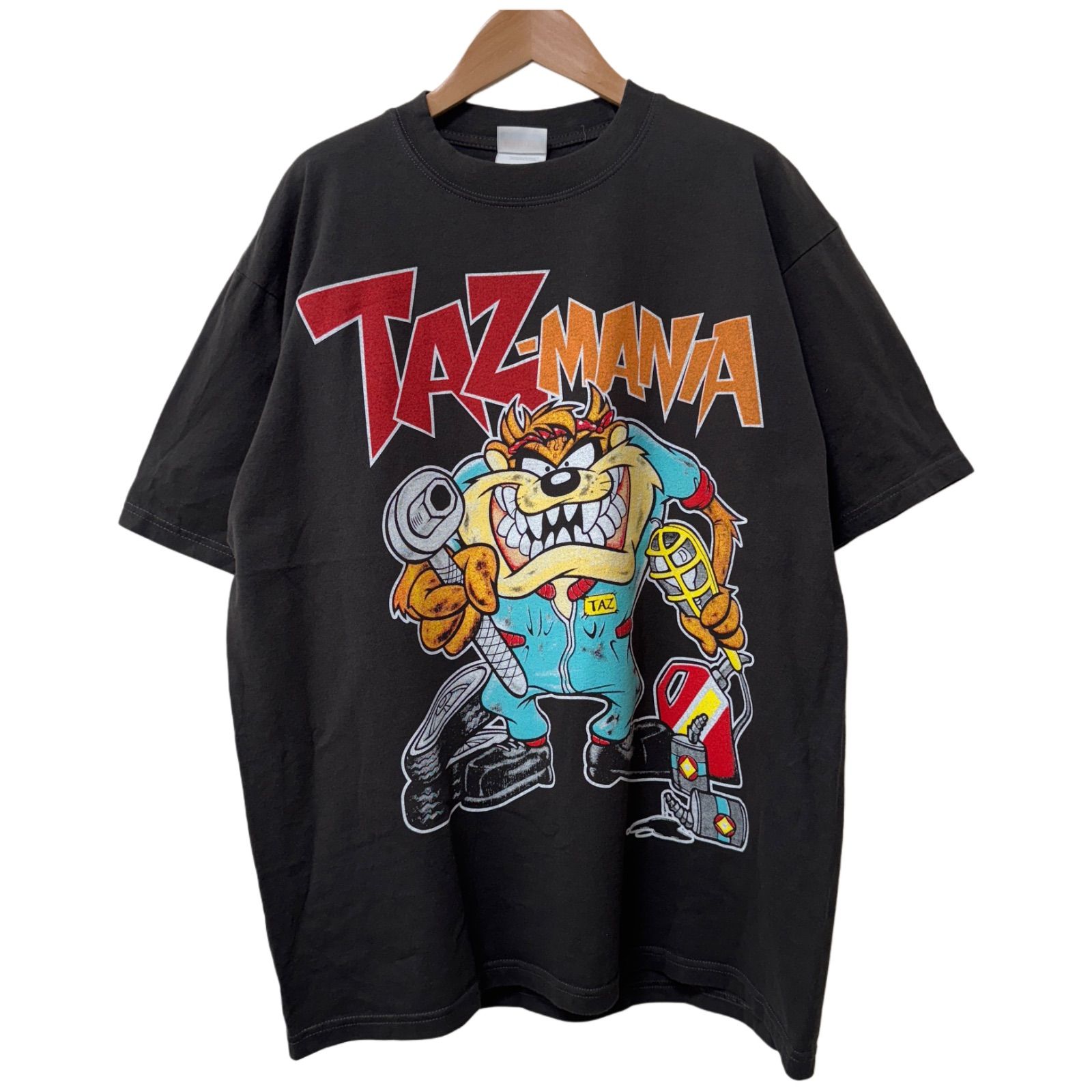 タズマニアン・デビル Tシャツ XLサイズ ブラック ヘインズ タズマニアン・デビル Tシャツ XLサイズ ブラック ヘインズ