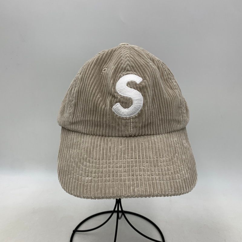 品 Supreme シュプリーム 24AW CORDUROY S LOGO 6-PANEL CAP STONE コーデュロイ Sロゴ 6パネル キャップ 185-251003-km-04-izu
