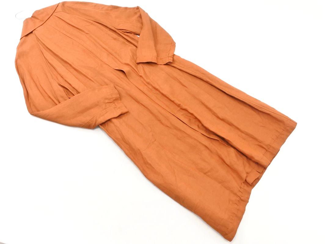 ZARA ザラ トレンチ コート sizeS/オレンジ □◇ レディース