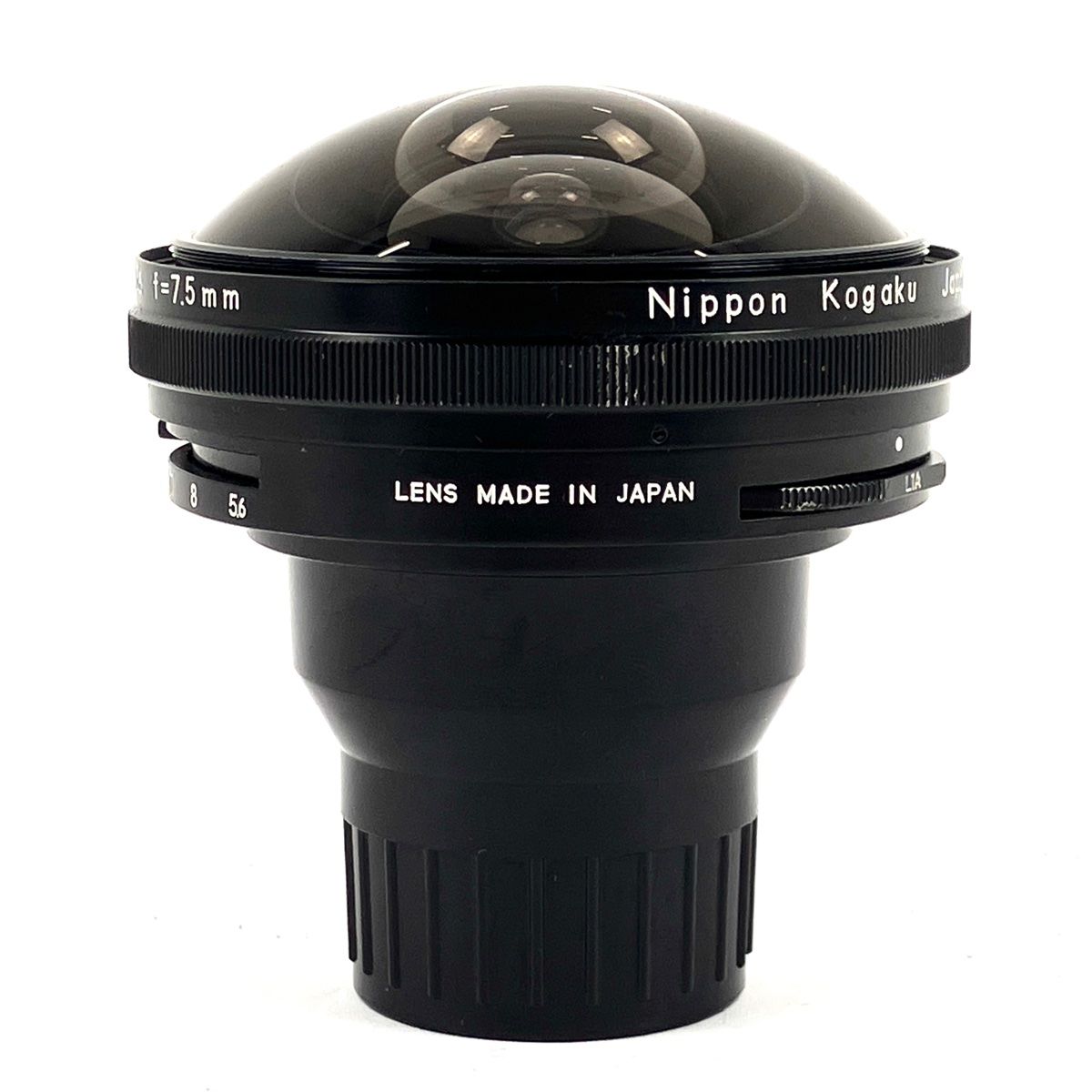 ニコンのレンズFisheye-NIKKOR 7.5mm F5.6