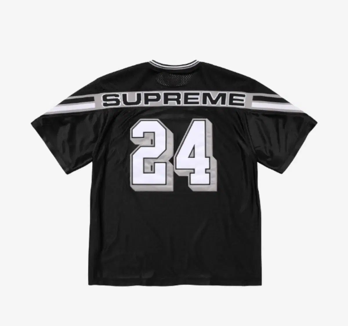 Supreme シュプリーム ジャカード リップ フットボール ジャージ 黒 XL 24FW
