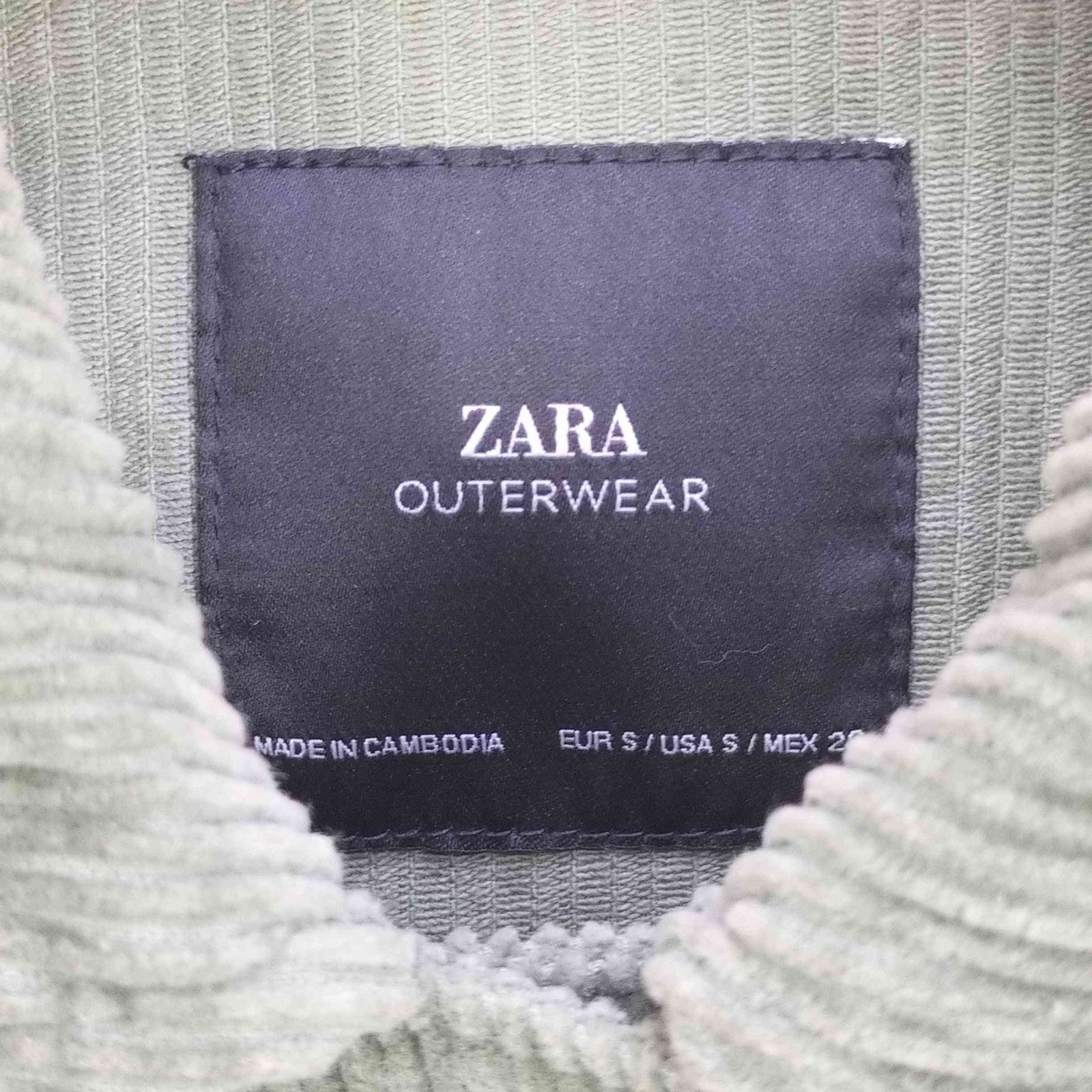 ZARA コーデュロイジャケット 刻ん XS