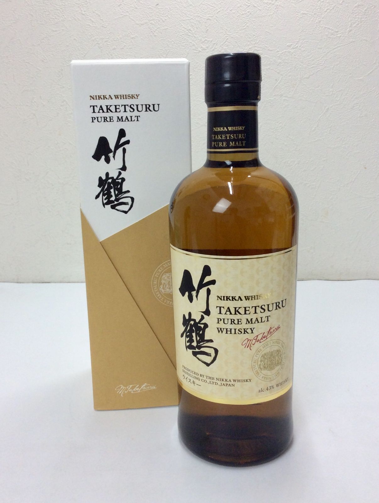 未開栓】 NIKKA ニッカ 竹鶴 ピュアモルト 白ラベル 海外流通