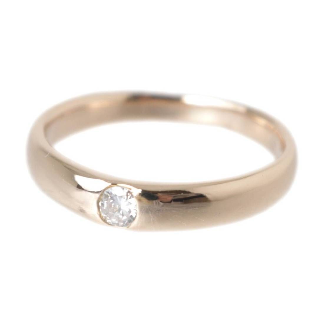 0.08ct ワンポイント ダイヤ リング 指輪 K18 18金 ダイヤモンド PG 