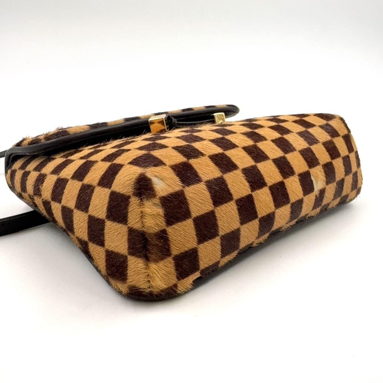 良品】ルイヴィトン ソバージュ ガゼル ショルダーバッグ ハラコ ダミエ