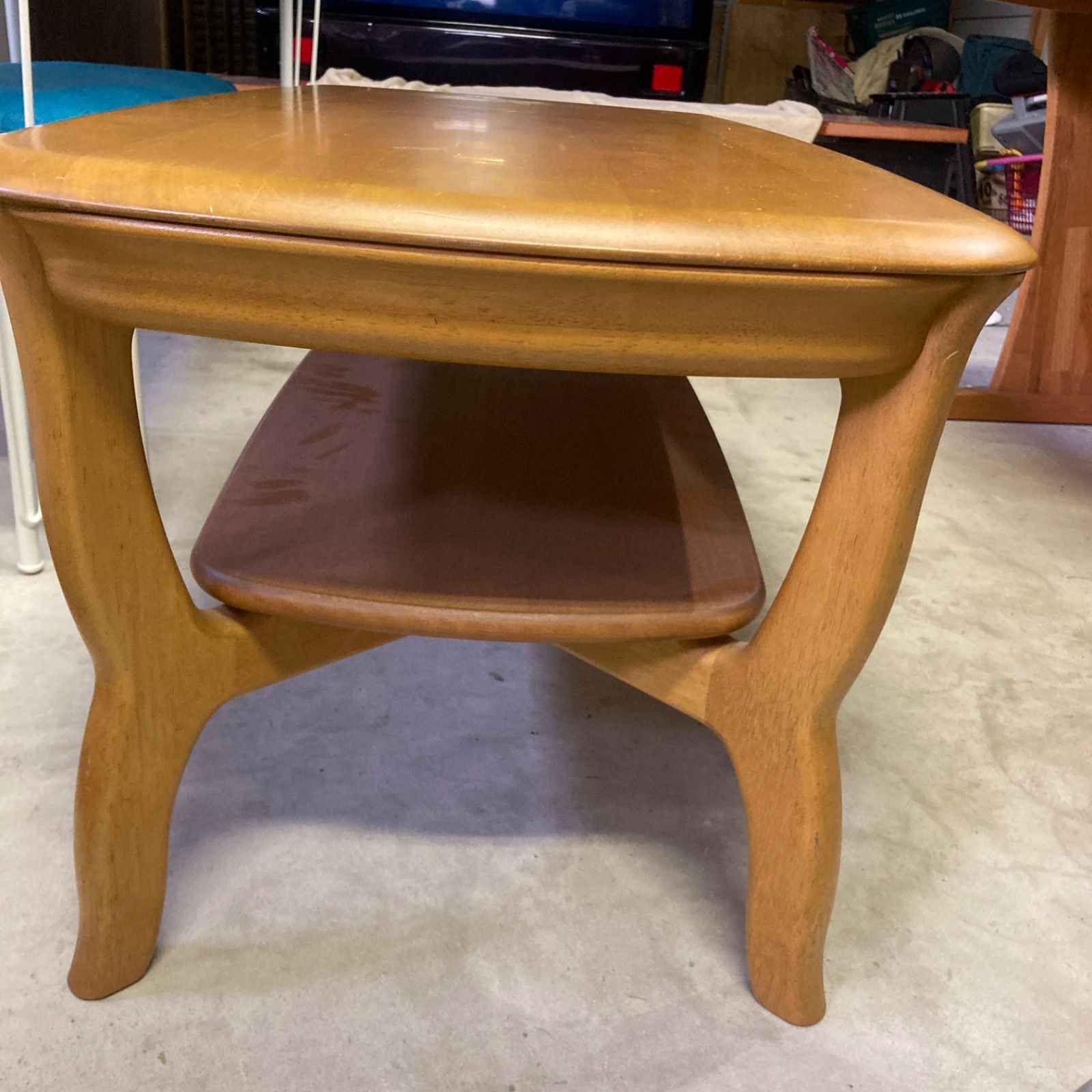 カリモク ローテーブル センターテーブル 木製 レトロ リビング