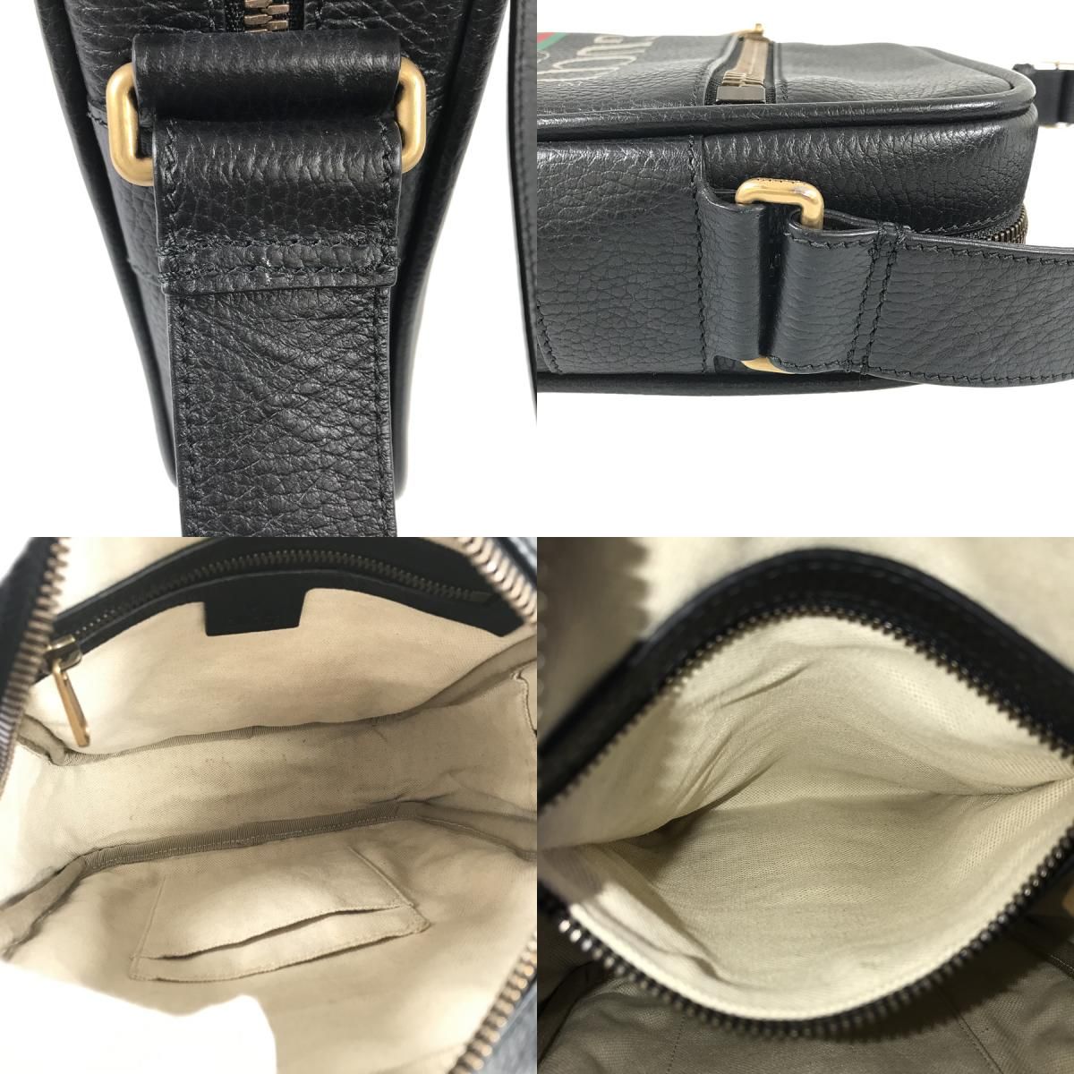 グッチ GUCCI ショルダーバッグ
 2WAYハンドバッグ 510302 ブルー GUCCI/グッチ】 523591 斜めがけ ショルダーバッグ レザー ブラック