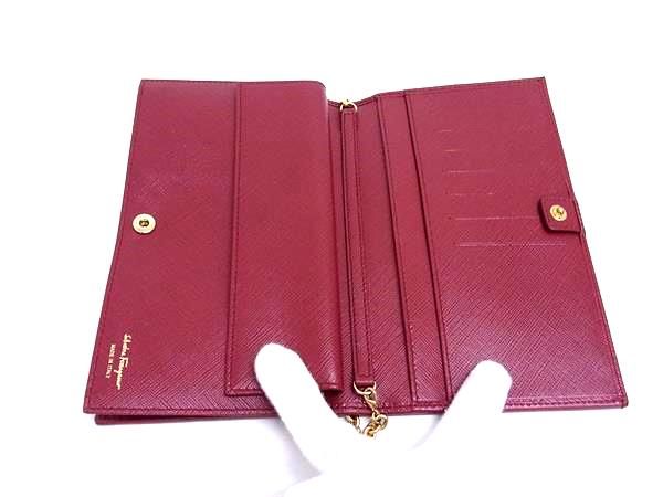 □極美品□ Salvatore Ferragamo フェラガモ ヴァラリボン レザー  