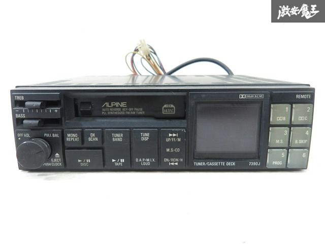 実働外し】ALPINE アルパイン 7390J カセットデッキ カー
