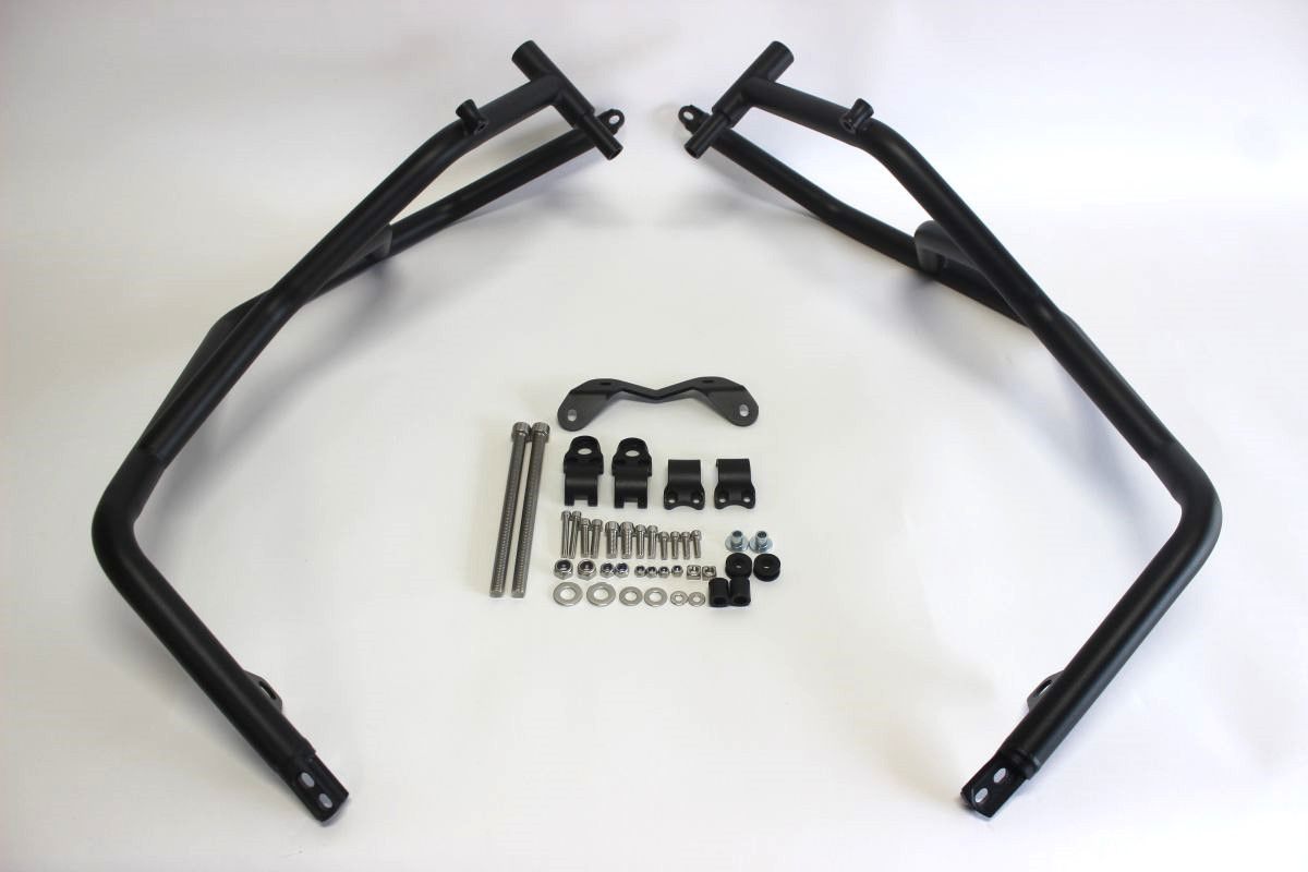 BMW用 S1000XR 2025 以降 ステンレス アッパー＆ アンダー エンジンガード set 黒艶なし