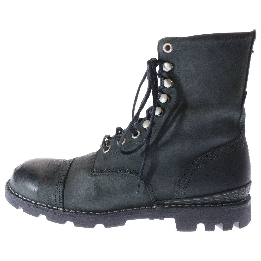 DIESEL (ディーゼル) STEEL レースアップ レザーブーツ ブラック