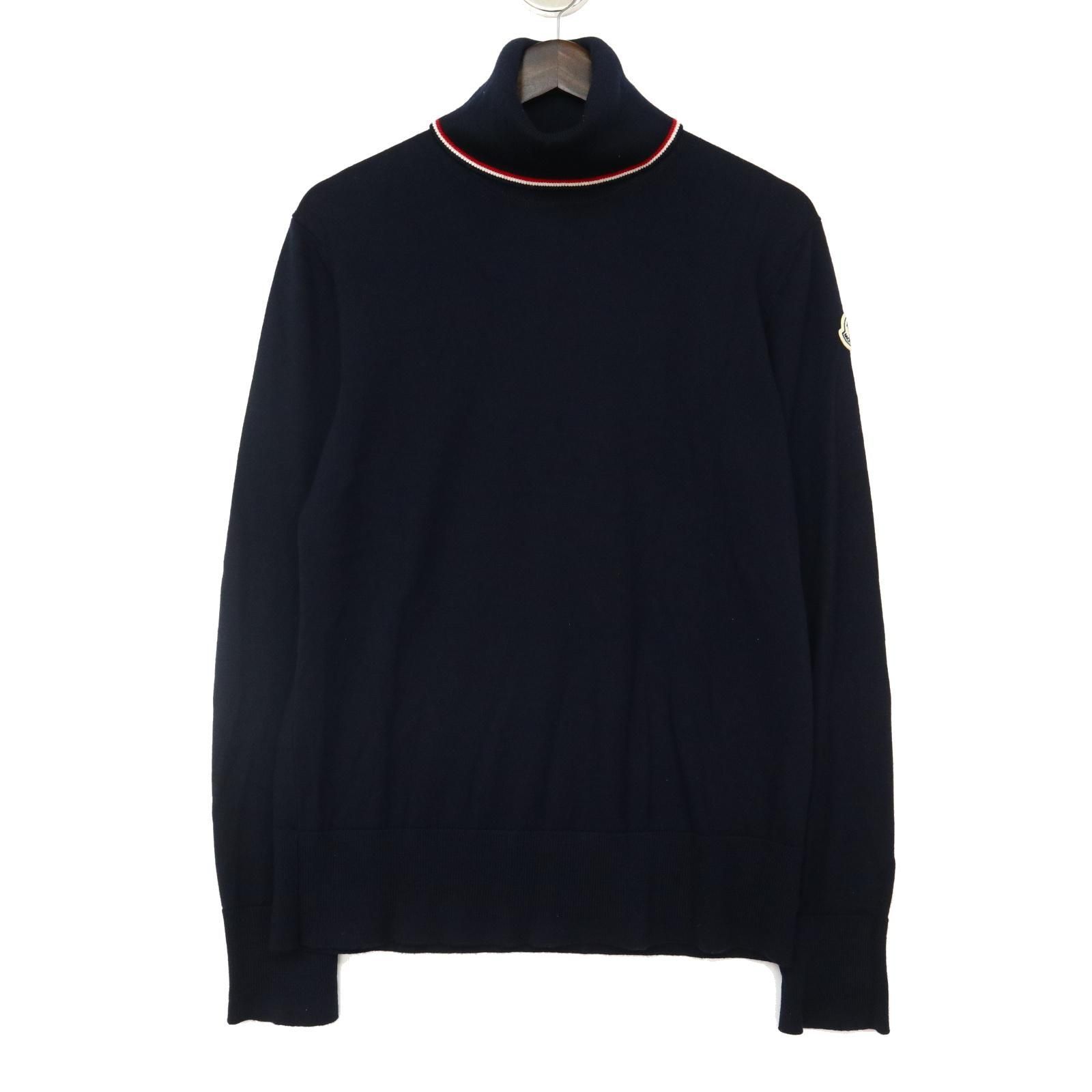 モンクレール MONCLER ロゴワッペン トリコロール ウール 