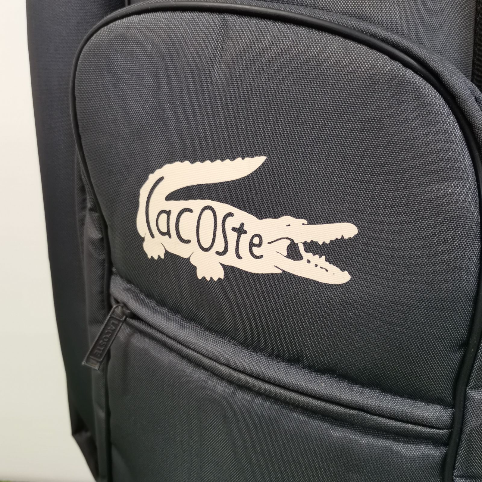希少】LACOSTE ラコステ デカロゴ キャディバッグ ゴルフ バッグ
