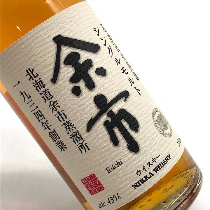 未開栓 ニッカ 余市 シングルモルト 43% 500ml - メルカリ