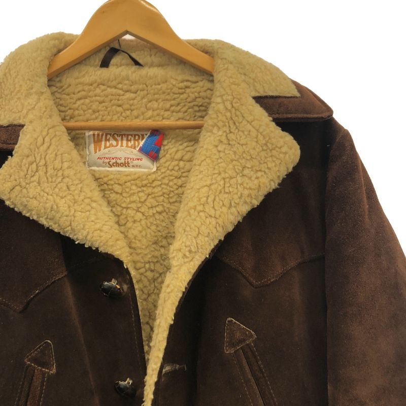 中古】SCHOTT ウエスタンランチコート サイズ38 ブラウン ショット[91