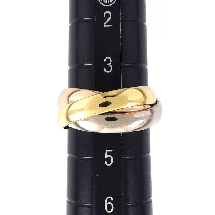 カルティエ Cartier ピンキーリング トリニティ スリーカラー K18PG 
